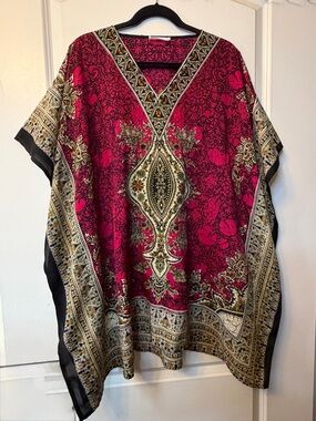 Mytake by PKP OSFM Paisley Patterned Kaftan Top